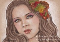 Autumn Leaves in Her Hair